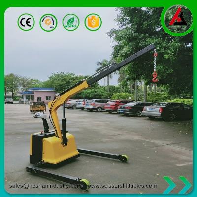 China Movable Electric Floor Crane Floor Mounted Rotate 360 Degree Industrial 1 Ton load for sale