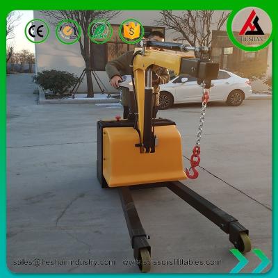 China Electric Mobile Pickup Electric Floor Crane 1 Ton For Warehouse for sale