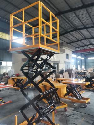 China Sistema automático eléctrico inmóvil de la elevación de la tabla de la tijera de la capacidad de carga 1000kg para el taller en venta