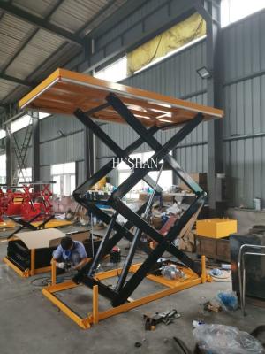 China Custom 2 Ton Scissor Lift Table Warehouse Industrial Hydraulic Work Platform Lift for sale