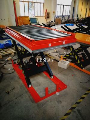 China Hydraulic 1000 Lb Hydraulic Lift Table Versatile Roller Scissor Lift Platform for sale