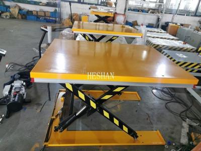 China 2000kg Low Profile Hydraulic Lift Table Electric Stationary Scissor Lift Platform for sale