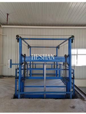 China Industrial 1 Ton Cargo Lift Elevator Warehouse Hydraulic Goods Lift for sale