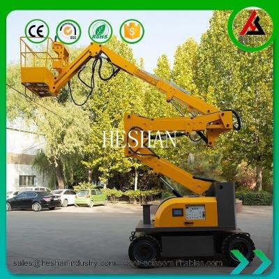 China Small Spider Articulated Boom Lift Equipment Cherry Picker Boom Lift 230kg for sale