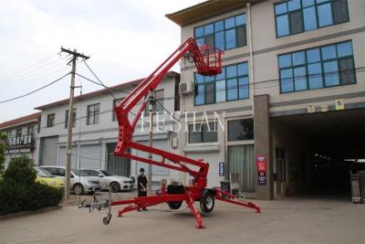 China Telescopic Articulated Cherry Picker 16m Electric Towable Access Platform for sale