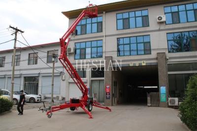 China Small Towable Electric Lightweight Articulating Boom Lift Easy Operation for sale