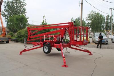 China 6m - 20m High Reach Articulated Boom Lift Towable Electric Aerial Work Platform for sale
