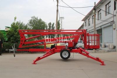 China Portable Compact Boom Lift Towable Articulated Mobile Trailer for sale