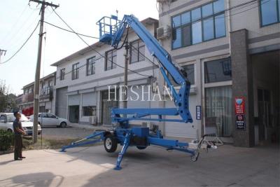 China Remolque Hered 20m Remolque telescópico articulado Recolector de cerezas Elevador de araña Remolcable Elevador de cangilones en venta