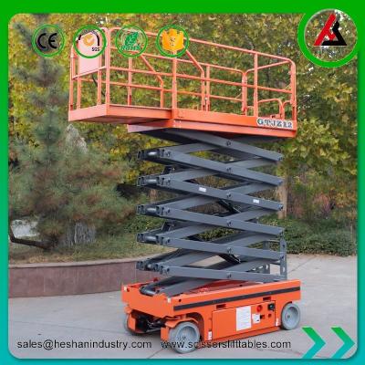 China 300kg Industrial Hydraulic Scissor Lift Self Propelled Small Electric Man Lift for sale