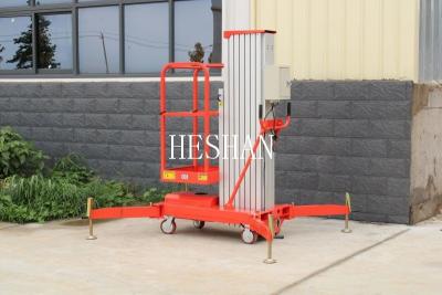 China Elevación hidráulica de la plataforma del hombre de la elevación vertical de aluminio del palo del OEM una en venta