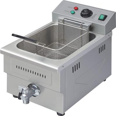 China 10L SUS201 Tabletop Commercial Table Top Deep Fryer For Fish Meat for sale