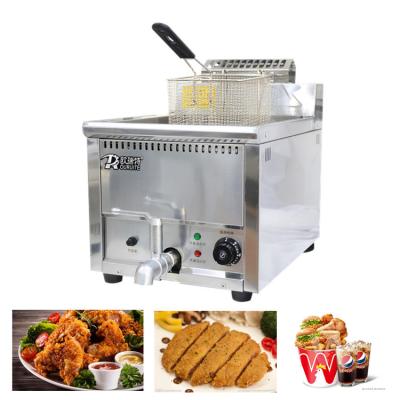 China 3.6kw 18L Tabletop Commercial Electric Deep Fryers , Electric Chips Fryer for sale