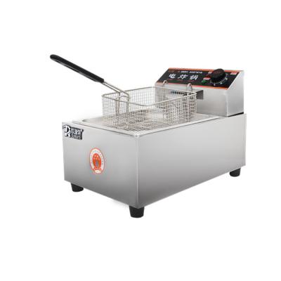 China Stainless Steel Single Tank Tabletop Electric Deep Fryers 5L Deep Fat Fryer Commercial for sale
