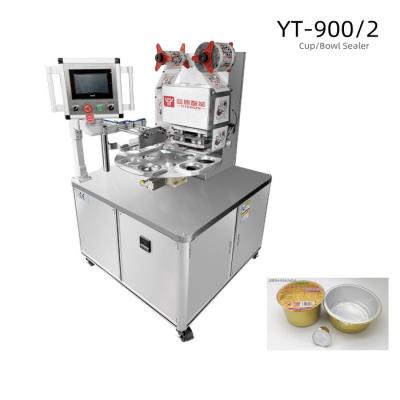 China Automatic Continuous Plastic Bowl Sealing Machine Modified Atmosphere 3000W for sale