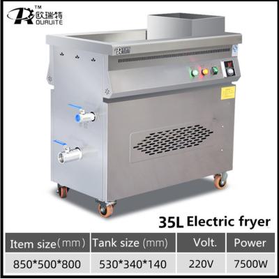 China 35L 9KW Electric Deep Fryers Chicken Deep Fryer Machine 300 Degrees for sale