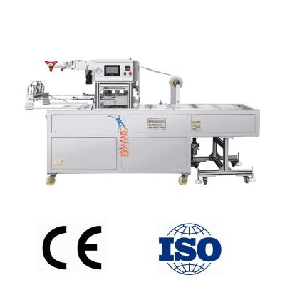 China Automatic Continuous MAP Tray Sealer Machine Food Packaging Machine in Pneumatic Vacuum for sale