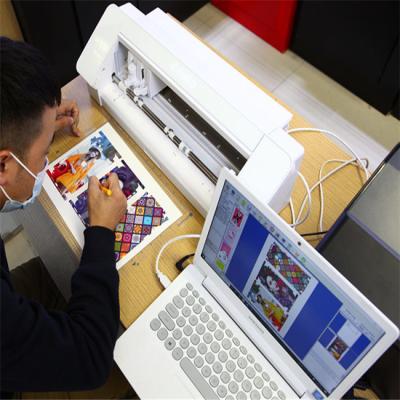 China DAQIN Cortador de pele móvel personalizado profissional para máquina de corte de adesivo de vinil com software à venda