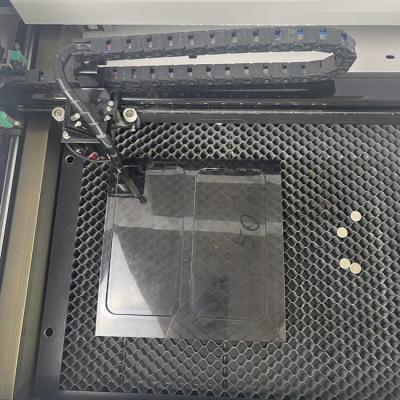 China Automatic Daqin Tempered Glass Cutting Machine Mobile Cover Sticker Design 30KG for sale