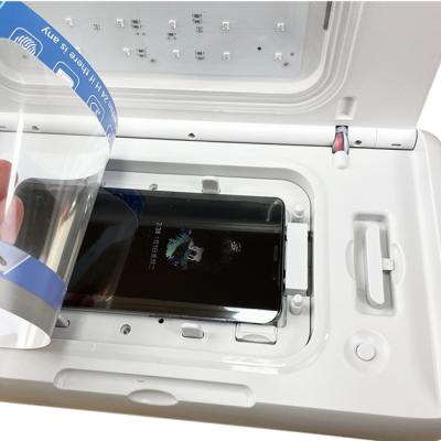 China UVfilm, der Kasten für Handy-Schirm-weiche Glasschicht-automatische Applikatorn-Vakuummaschine kuriert zu verkaufen