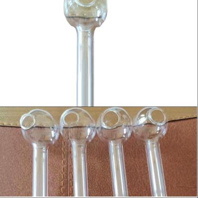 China Clear Borosilicate Glass Pipe Bubble Bowl Suitable For Cut Tobacoo for sale