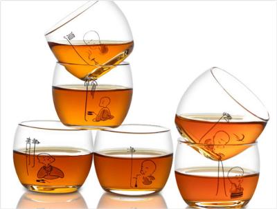 China 80ml*6 Zen Culture Glass Cups Borosilicate Glasswares for sale