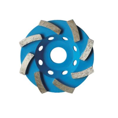 China Grit 46 Diamond Single Row Cup Wheel For Concrete Sintered for sale