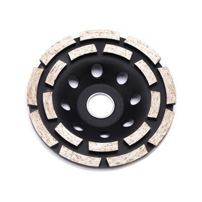China Black Double Row 115mm Grinding Diamond Cup Wheel Sintered for sale