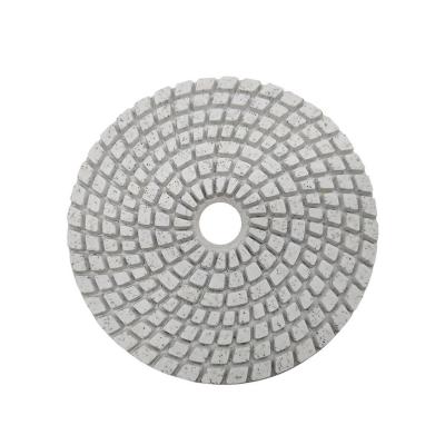 China Wet Flexible Resin 4 Inch Grinder Polishing Pads 100mm for sale