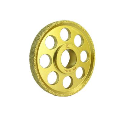 China 110mm Golden Metal Steel Grinding Wheel Matrix Thickness 30mm for sale