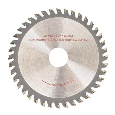 China 105mm Wood Cutting Disc 40 Teeth Alloy Saw Blade Arbor 20mm for sale