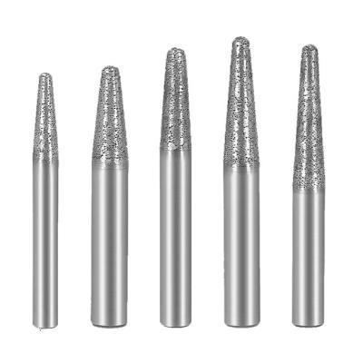 China O cone aglomerou Diamond Tip Engraving Bits Ovl 85mm Diamond Graver à venda