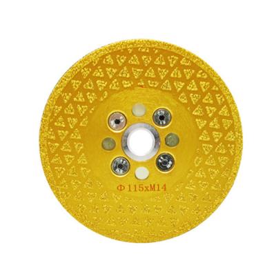 China Vacuum Brazed 115mm Angle Grinder Tile Blade Concrete Cutting for sale