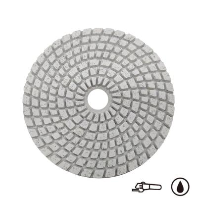 China Deyi 100mm 125mm Diamond Polishing Pads 5 Inch For Marble for sale