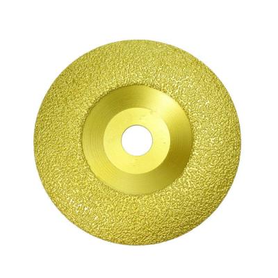 China Curved 125mm Diamond Cup Disc Grinding Wheel Vacuum Brazed for sale