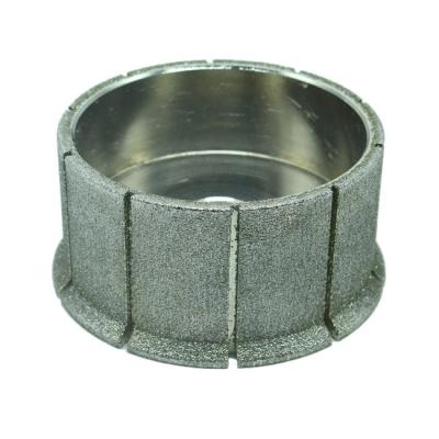 China Silver Dry Edge Electroplated Diamond Grinder Wheel ODM Logo for sale