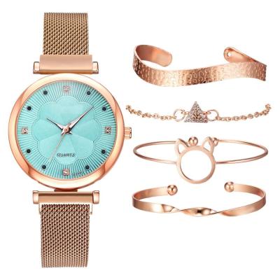 China 36MM Womens Watch Gift Set CE 22cm Jewelry Stainless Steel Mesh Watch for sale