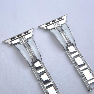 China 1.4inch Silver Metal Watch Strap Odm 20mm Stainless Steel Watch Strap for sale