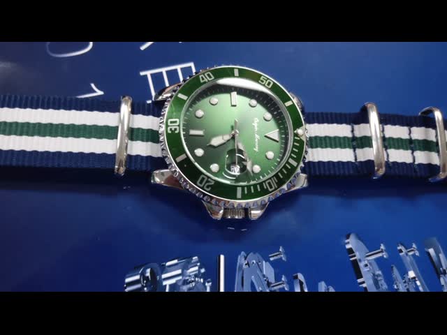 Diameter 44mm Alloy Quartz Watch 3atm Men‘S Quartz Watch Water Resistant