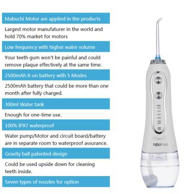China Electric Portable Rechargeable Water Flossers Cordless For Teeth for sale