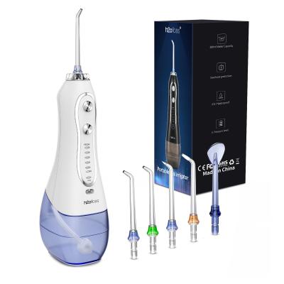 China 2500mAh 5modes 300ML water flosser Whitening teeth water dental Cordless Water Flosser Teeth Cleaner With 5 modes for sale