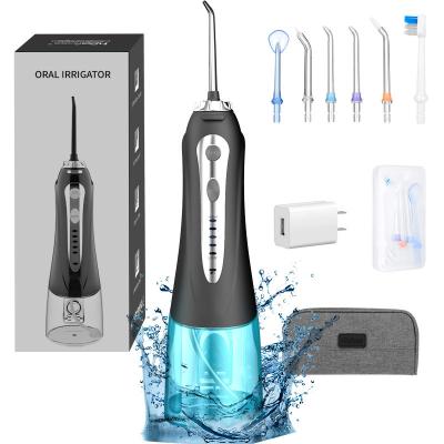 China Cordless Water Flosser for Teeth-Water Oral Flossers with 5 Modes, 6 Jet Tips, IPX7 for sale