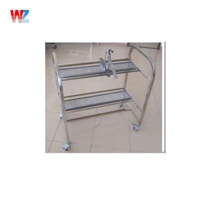 China 1x0.9x0.8m SMT Feeder Carts FUJI XP Feeder Cart Silver Color For Storage for sale