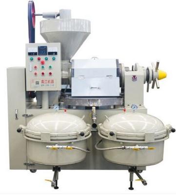 China 100-200 kg/h Expelador de óleo de parafuso de amendoim/palma/soja Prensa automática de óleo de parafuso com filtro à venda