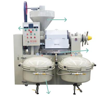China 95% Oil Yield Soybean Peanut  Sunflower Seeds Cold Press Oil Filter Machine 150-900kg/H for sale