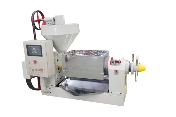 Quality QINGJIANG Industrial Sunflower Cold Oil Press Machine With Electrical Cabinet for sale