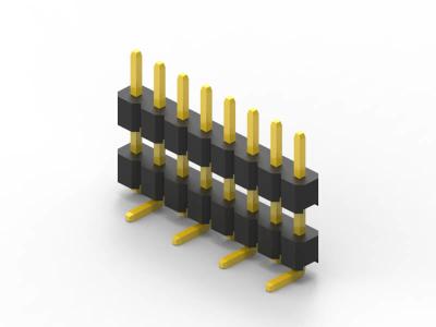 Chine En-tête de Pin de bâti de surface de carte PCB, par la rangée simple de trou connecteur d'en-tête de 2 millimètres à vendre