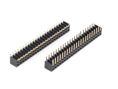 China 2.00mm Pitch Female Header Connector Dual Row Gold Plated for sale