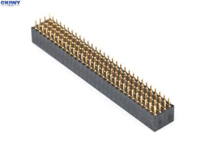 China DIP 4 X 10 Pin Female Header Connector 2.00mm Four Row Phosphor Bronze Contact Material for sale