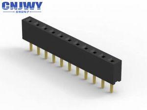 China Single Row 40 Pin Female Connector , Plastic Square Pin Female Header Socket for sale